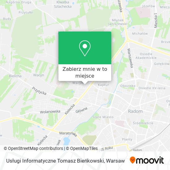 Mapa Usługi Informatyczne Tomasz Bieńkowski