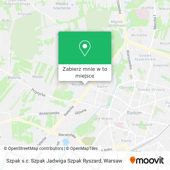 Mapa Szpak s.c. Szpak Jadwiga Szpak Ryszard