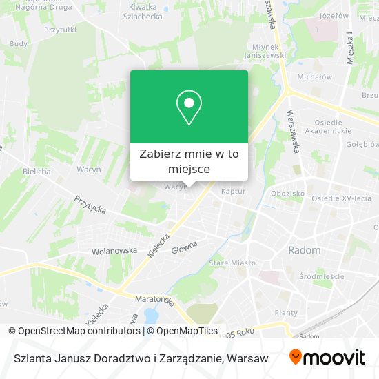 Mapa Szlanta Janusz Doradztwo i Zarządzanie