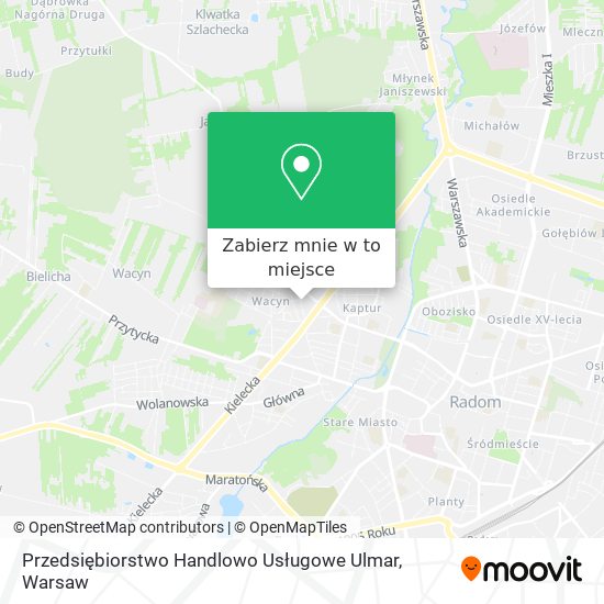 Mapa Przedsiębiorstwo Handlowo Usługowe Ulmar