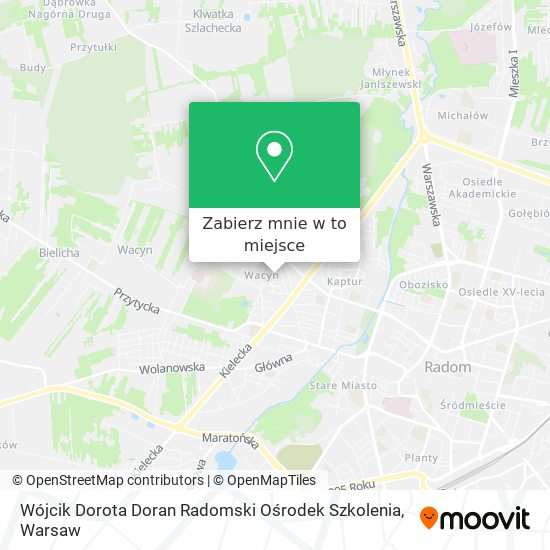 Mapa Wójcik Dorota Doran Radomski Ośrodek Szkolenia