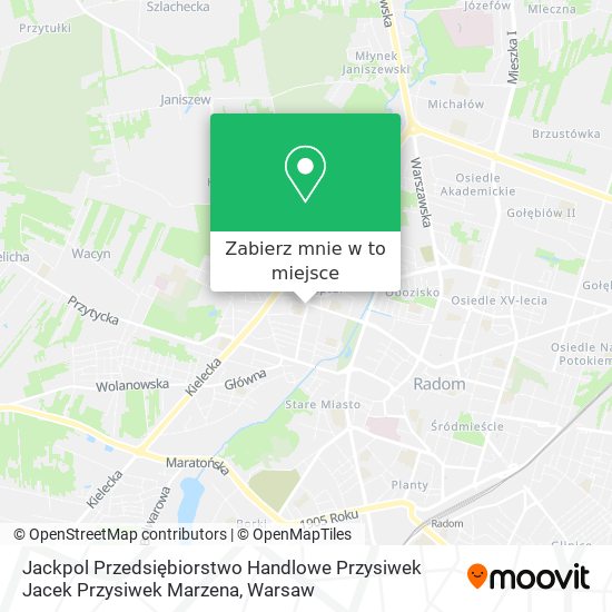 Mapa Jackpol Przedsiębiorstwo Handlowe Przysiwek Jacek Przysiwek Marzena