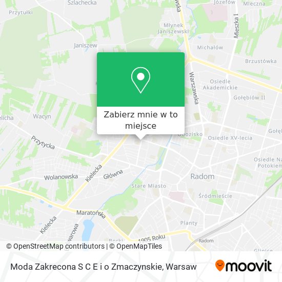 Mapa Moda Zakrecona S C E i o Zmaczynskie