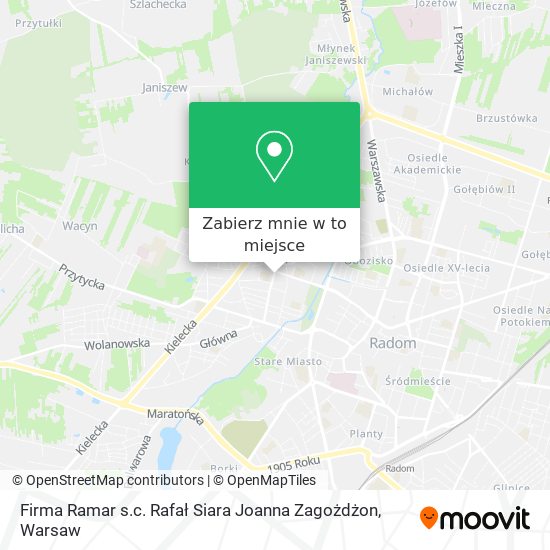 Mapa Firma Ramar s.c. Rafał Siara Joanna Zagożdżon