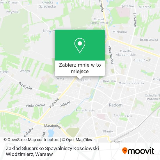 Mapa Zakład Ślusarsko Spawalniczy Kościowski Włodzimierz