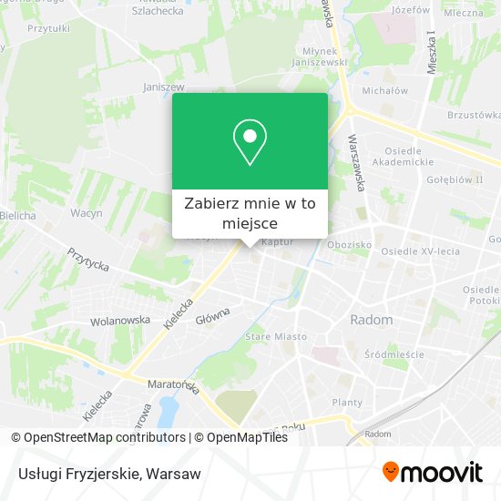 Mapa Usługi Fryzjerskie