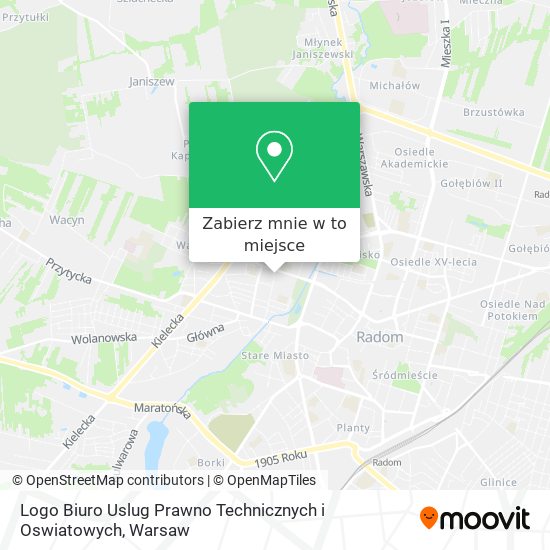 Mapa Logo Biuro Uslug Prawno Technicznych i Oswiatowych