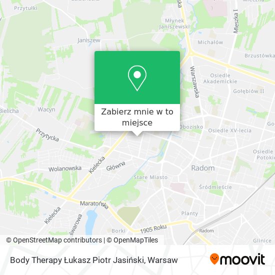 Mapa Body Therapy Łukasz Piotr Jasiński