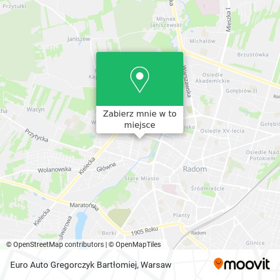 Mapa Euro Auto Gregorczyk Bartłomiej