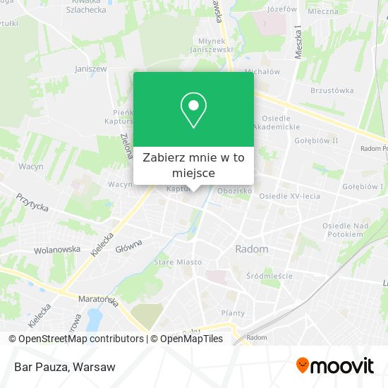 Mapa Bar Pauza