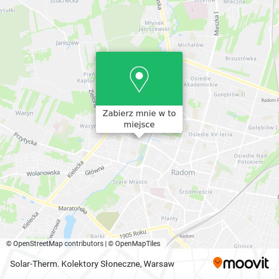 Mapa Solar-Therm. Kolektory Słoneczne