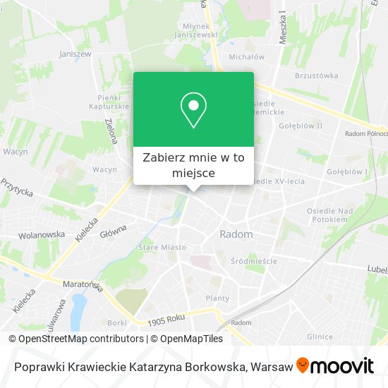 Mapa Poprawki Krawieckie Katarzyna Borkowska