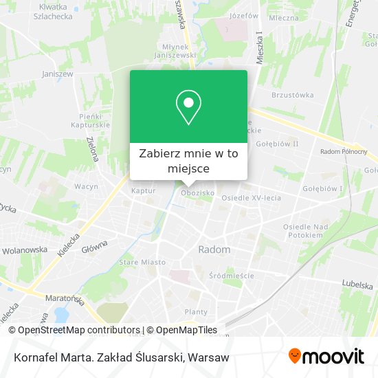 Mapa Kornafel Marta. Zakład Ślusarski