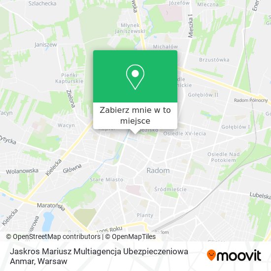 Mapa Jaskros Mariusz Multiagencja Ubezpieczeniowa Anmar