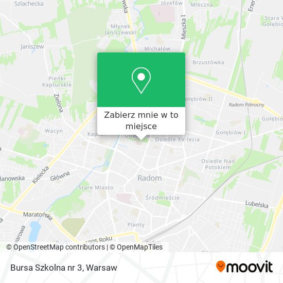 Mapa Bursa Szkolna nr 3