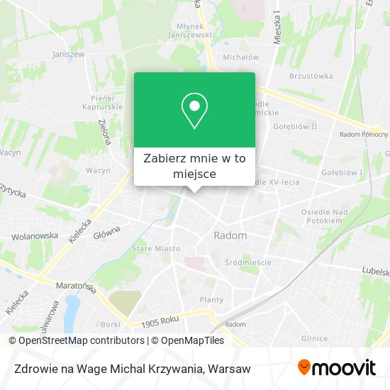 Mapa Zdrowie na Wage Michal Krzywania