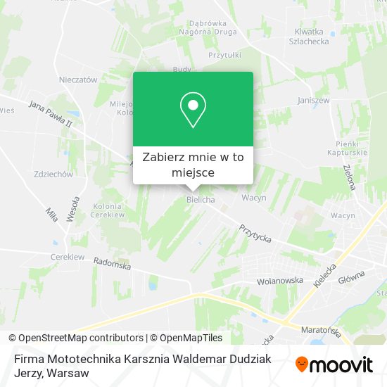 Mapa Firma Mototechnika Karsznia Waldemar Dudziak Jerzy