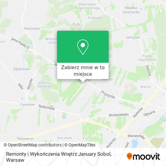 Mapa Remonty i Wykończenia Wnętrz January Sobol