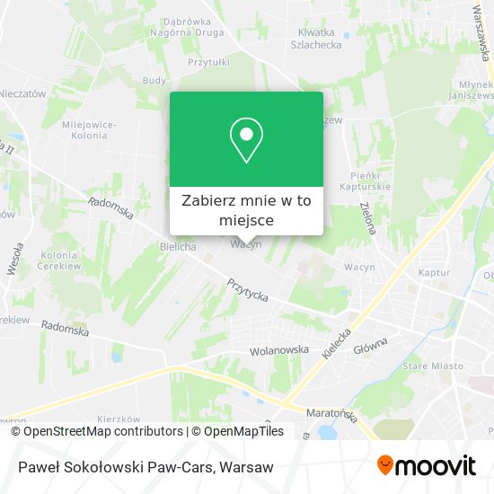 Mapa Paweł Sokołowski Paw-Cars