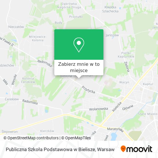 Mapa Publiczna Szkoła Podstawowa w Bielisze