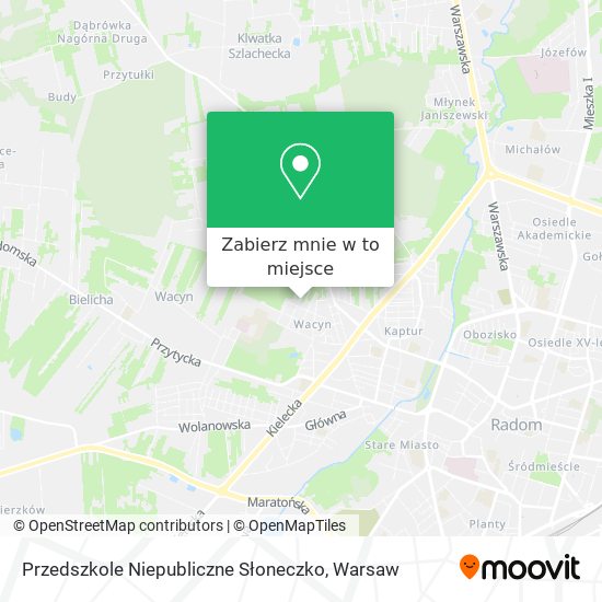 Mapa Przedszkole Niepubliczne Słoneczko