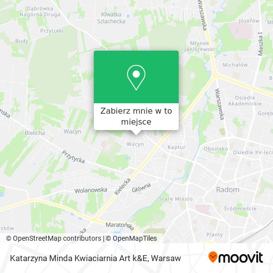 Mapa Katarzyna Minda Kwiaciarnia Art k&E