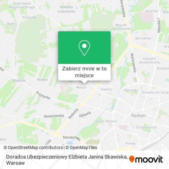 Mapa Doradca Ubezpieczeniowy Elżbieta Janina Skawiska