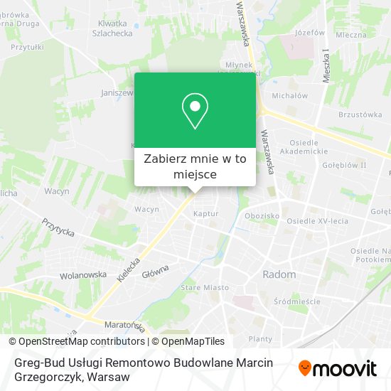 Mapa Greg-Bud Usługi Remontowo Budowlane Marcin Grzegorczyk