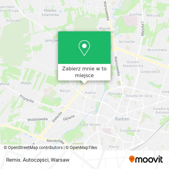 Mapa Remix. Autoczęści