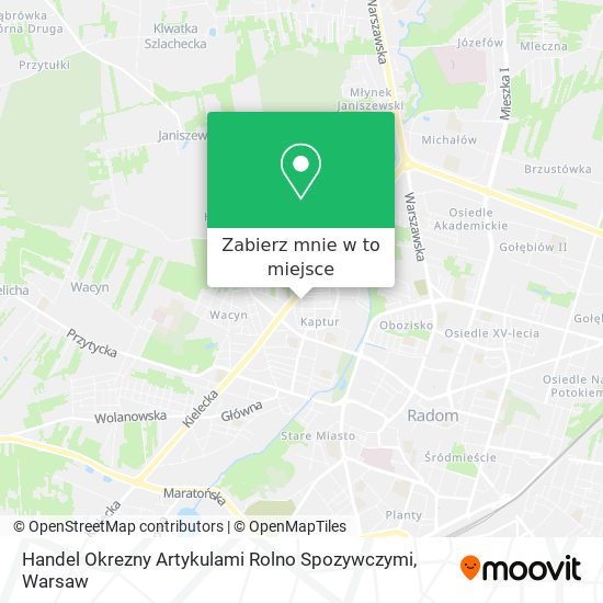 Mapa Handel Okrezny Artykulami Rolno Spozywczymi