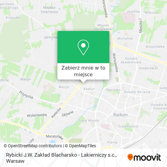 Mapa Rybicki J.W. Zakład Blacharsko - Lakierniczy s.c.