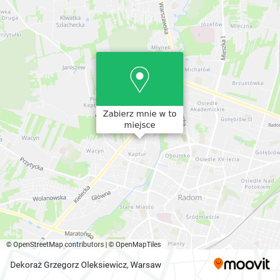 Mapa Dekoraż Grzegorz Oleksiewicz