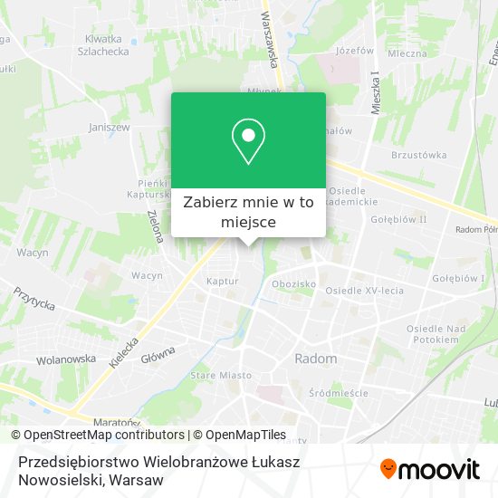 Mapa Przedsiębiorstwo Wielobranżowe Łukasz Nowosielski