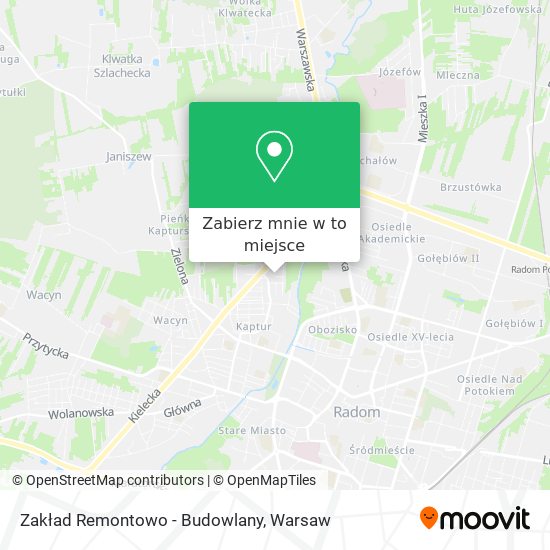 Mapa Zakład Remontowo - Budowlany