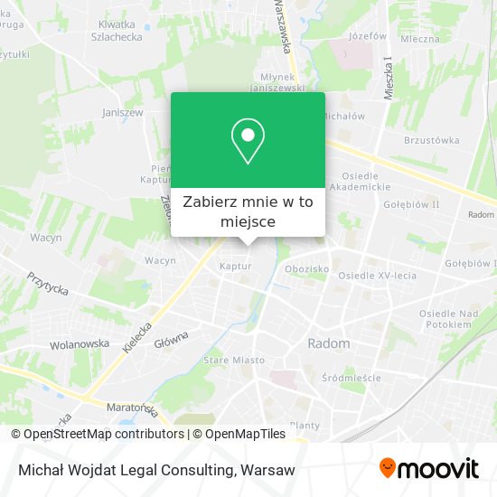 Mapa Michał Wojdat Legal Consulting