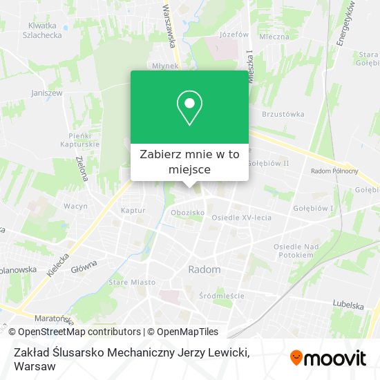 Mapa Zakład Ślusarsko Mechaniczny Jerzy Lewicki