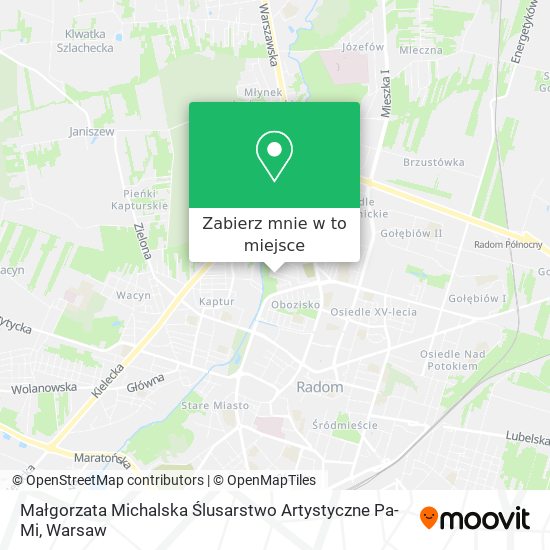 Mapa Małgorzata Michalska Ślusarstwo Artystyczne Pa-Mi