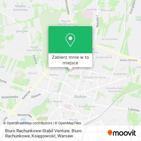 Mapa Biuro Rachunkowe-Stabil Venture. Biuro Rachunkowe, Księgowość