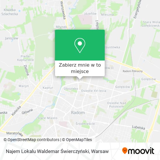 Mapa Najem Lokalu Waldemar Świerczyński