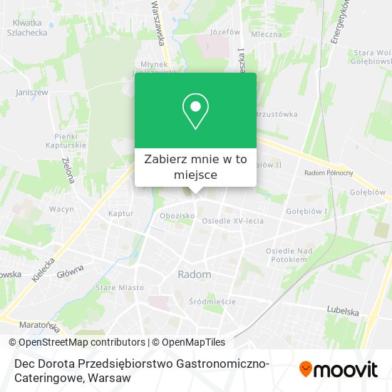 Mapa Dec Dorota Przedsiębiorstwo Gastronomiczno-Cateringowe