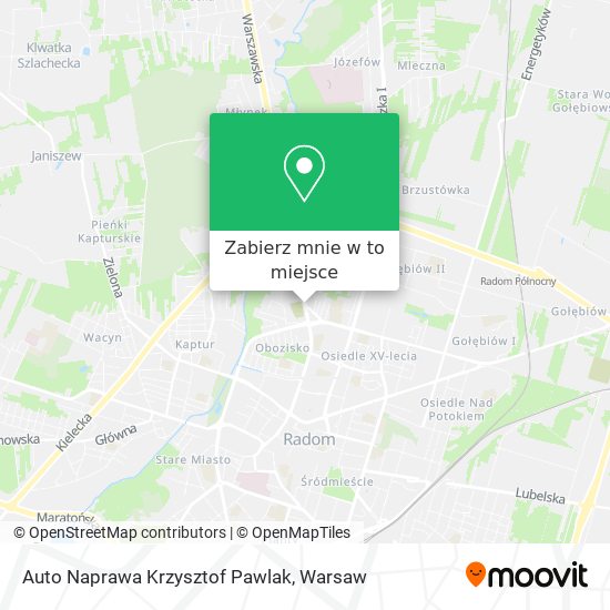 Mapa Auto Naprawa Krzysztof Pawlak