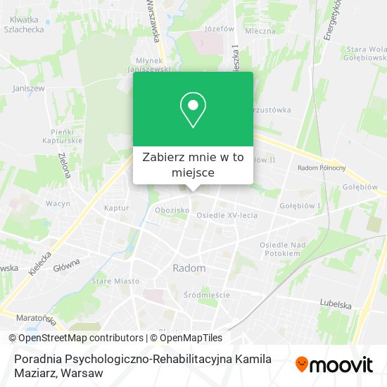 Mapa Poradnia Psychologiczno-Rehabilitacyjna Kamila Maziarz