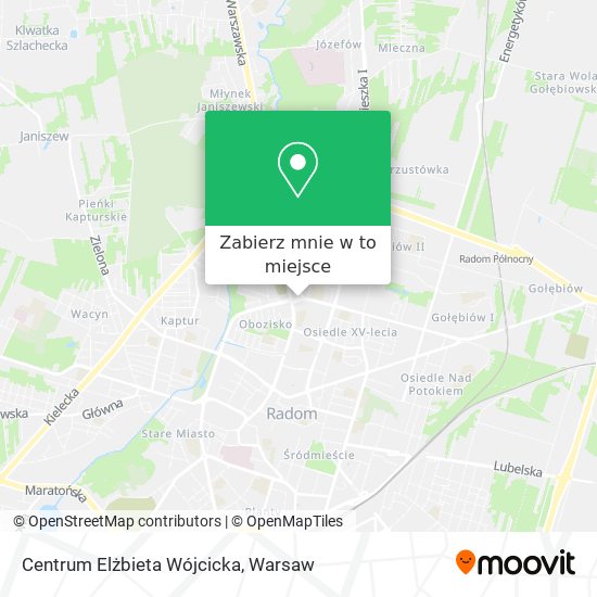 Mapa Centrum Elżbieta Wójcicka