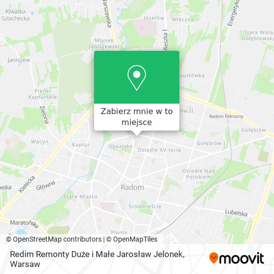 Mapa Redim Remonty Duże i Małe Jarosław Jelonek