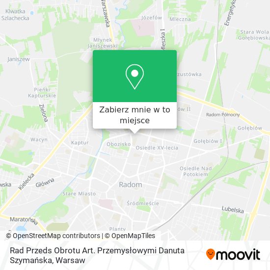 Mapa Rad Przeds Obrotu Art. Przemysłowymi Danuta Szymańska