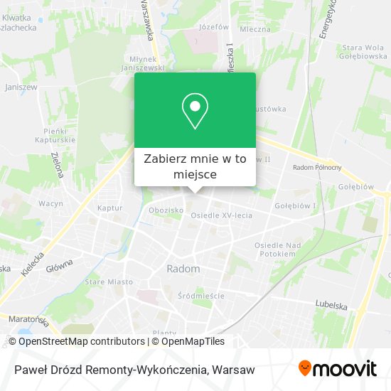 Mapa Paweł Drózd Remonty-Wykończenia