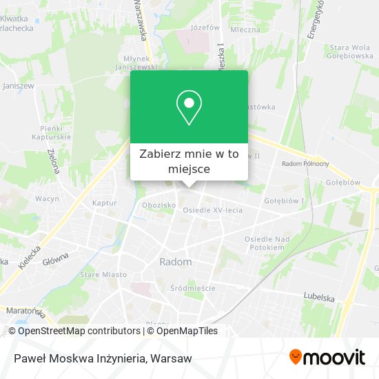 Mapa Paweł Moskwa Inżynieria