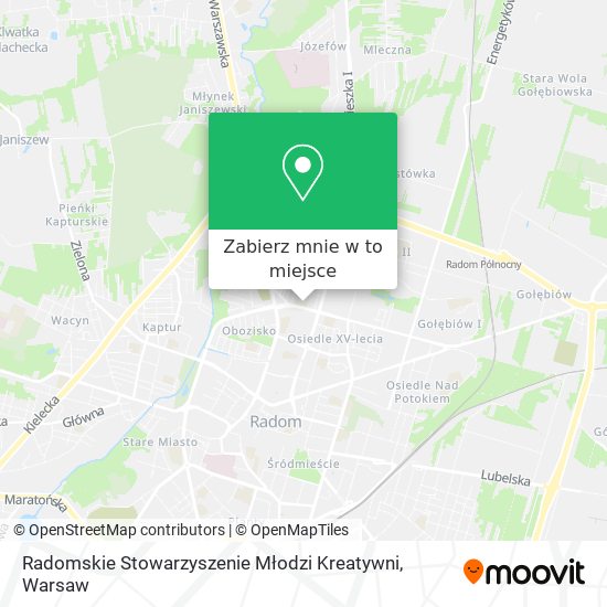 Mapa Radomskie Stowarzyszenie Młodzi Kreatywni