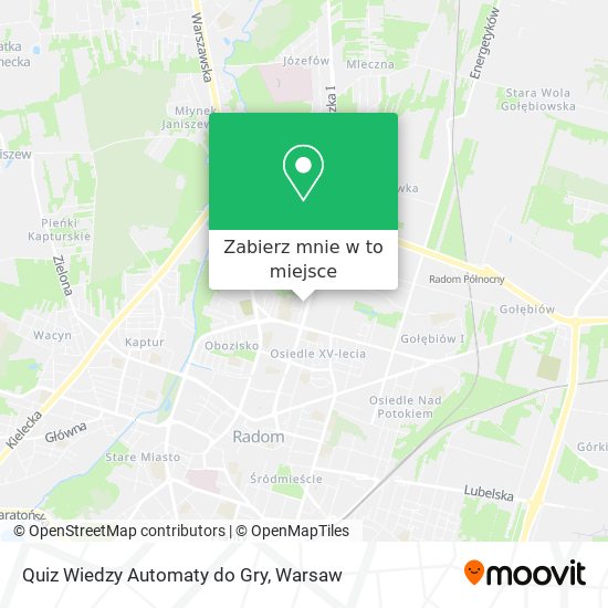 Mapa Quiz Wiedzy Automaty do Gry