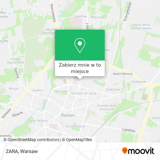 Mapa ZARA